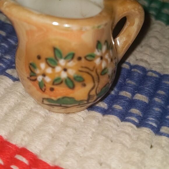 Vintage ceramic deer tree miniature jugs Japan - Picture 12 of 12